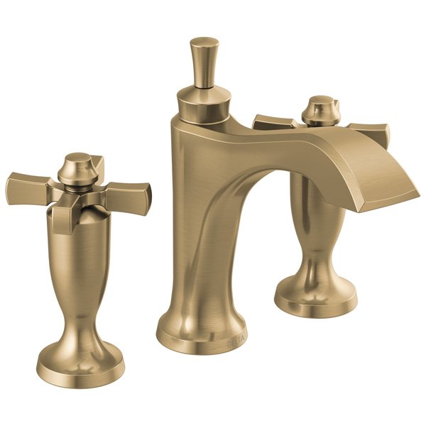 Delta Dorval Two Handle Widespread Bathroom Faucet 3557-CZMPU-DST